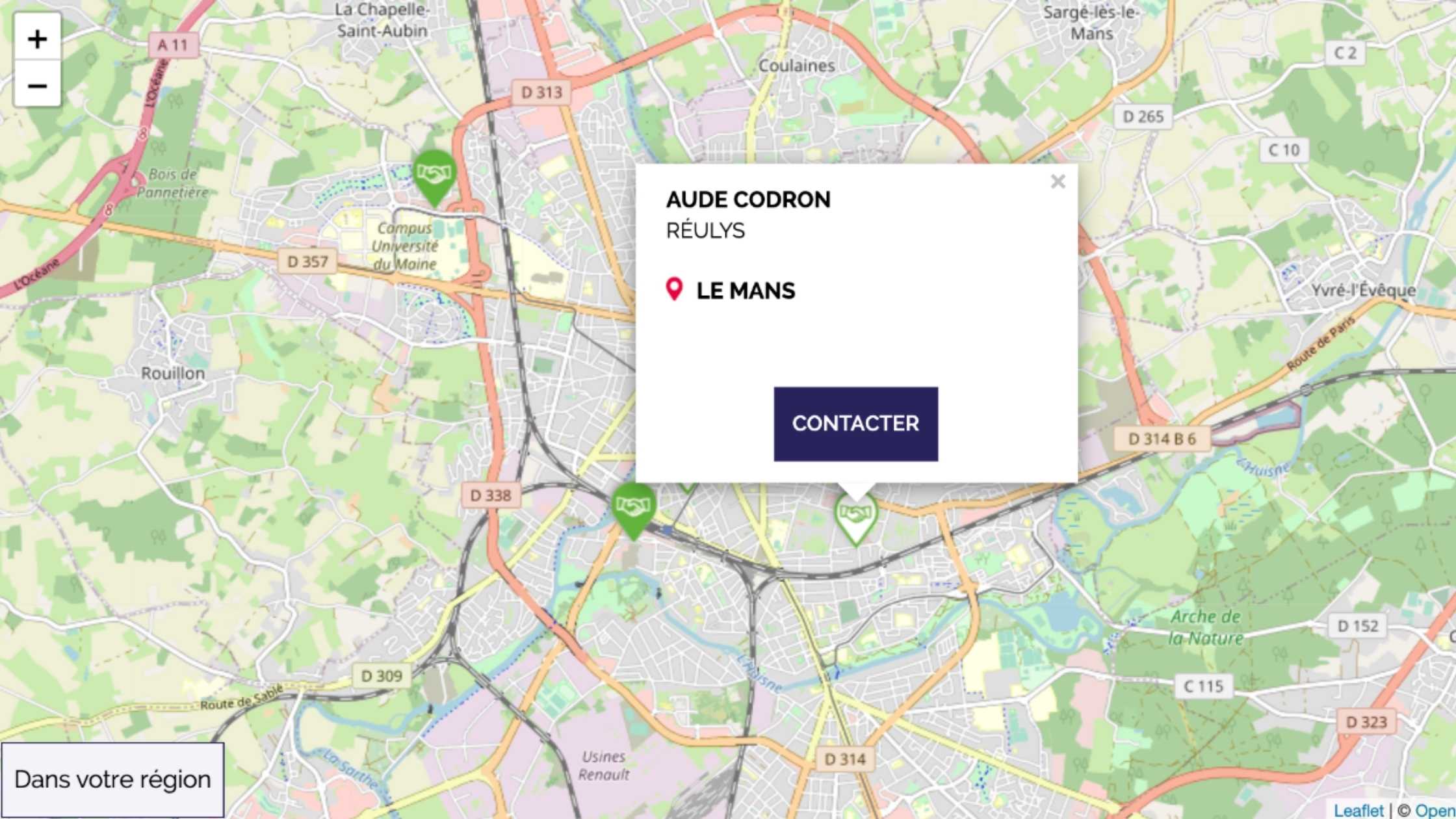 Localisation agence Réulys
