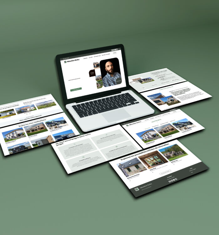 Mockup site Sébastien Dufeu