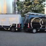 Covering publicitaire d’utilitaires réalisé par Réulys.