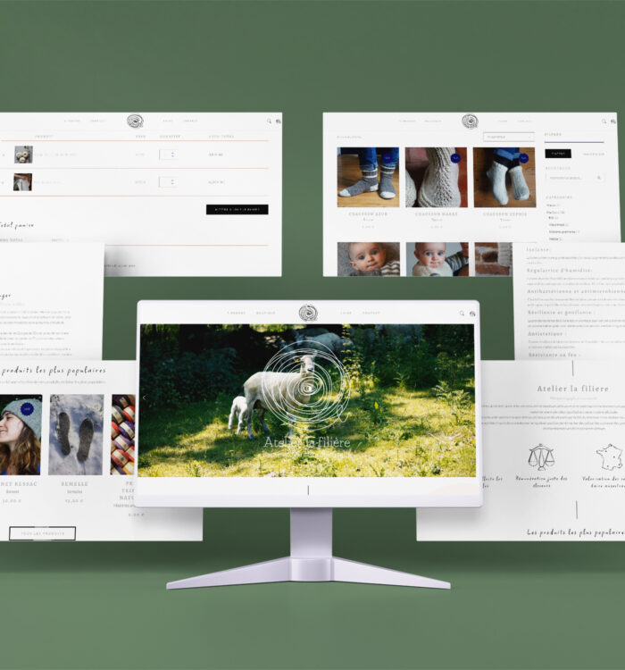 Mockup site Atelier La Filière