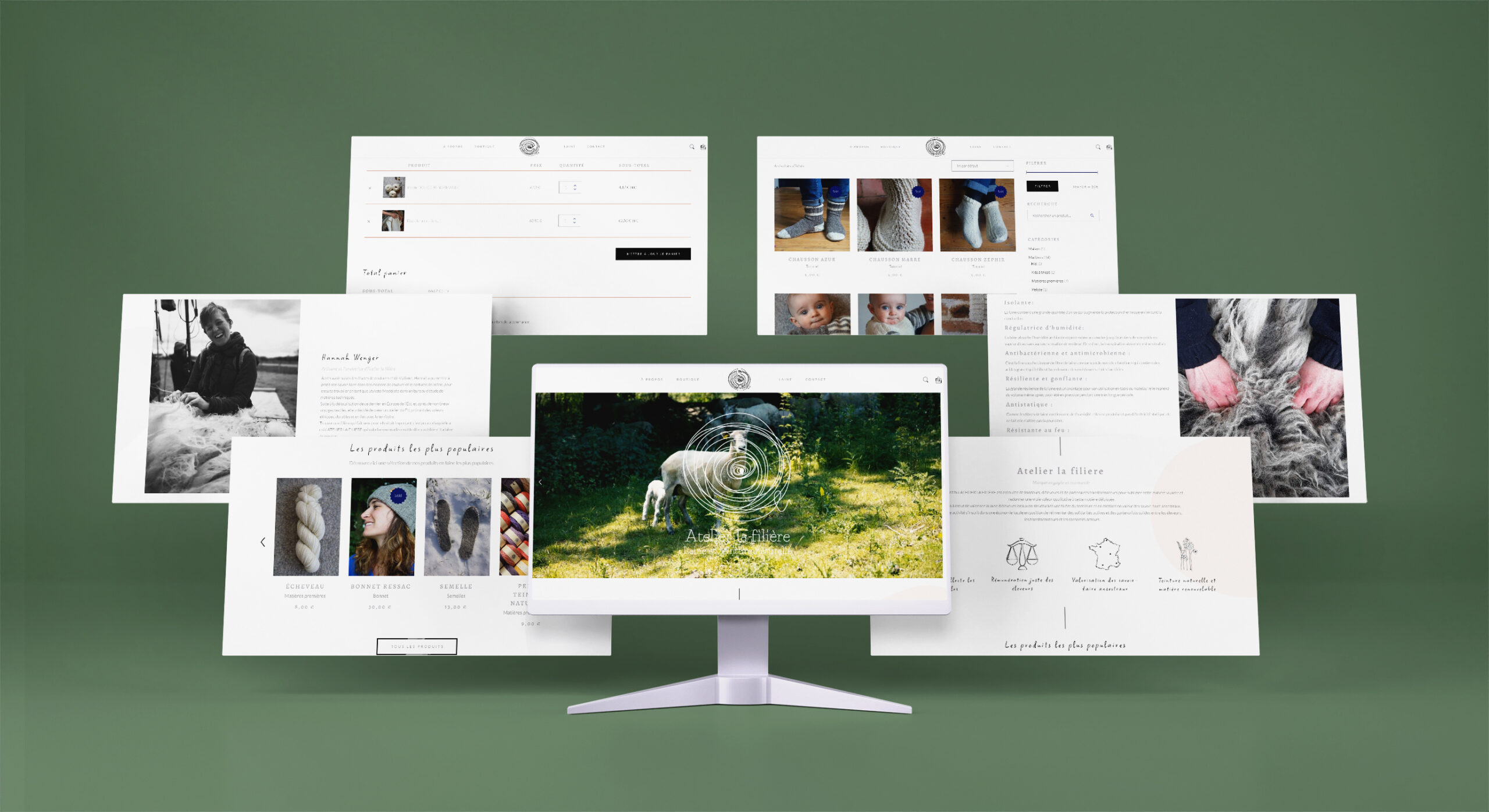 Mockup site Atelier La Filière
