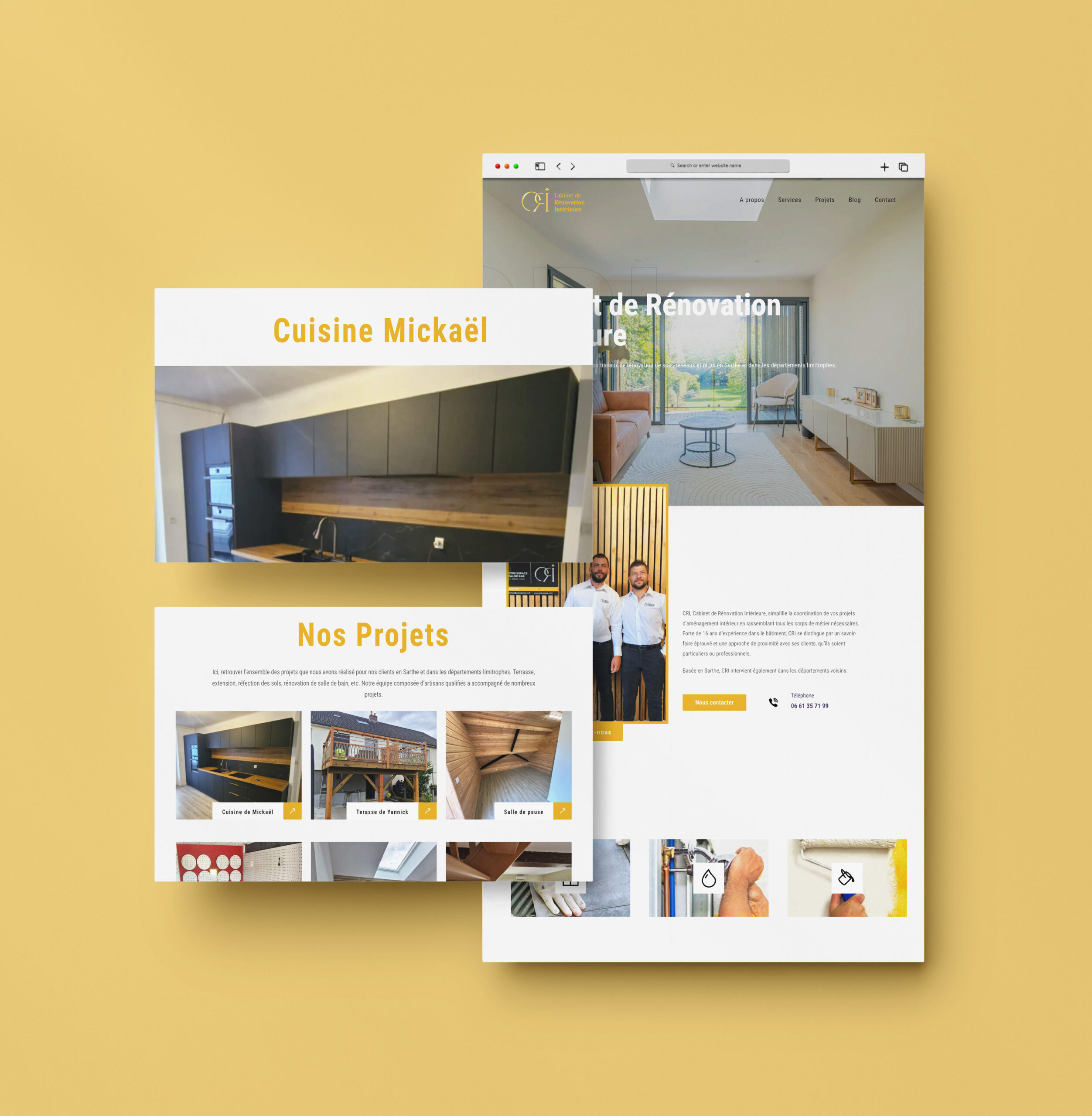Mockup site internet CRI