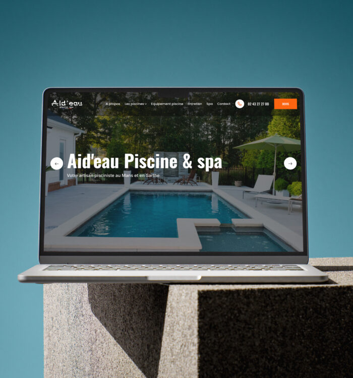 mockup site Aid'eau Piscine &Spa