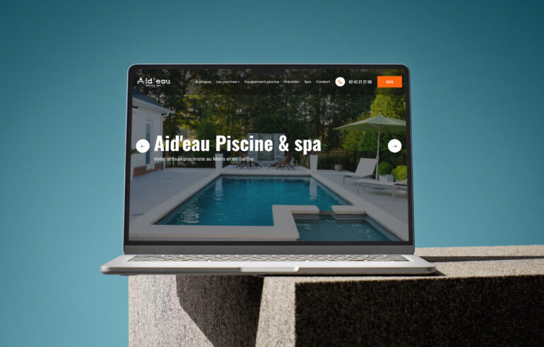 mockup site Aid'eau Piscine &Spa