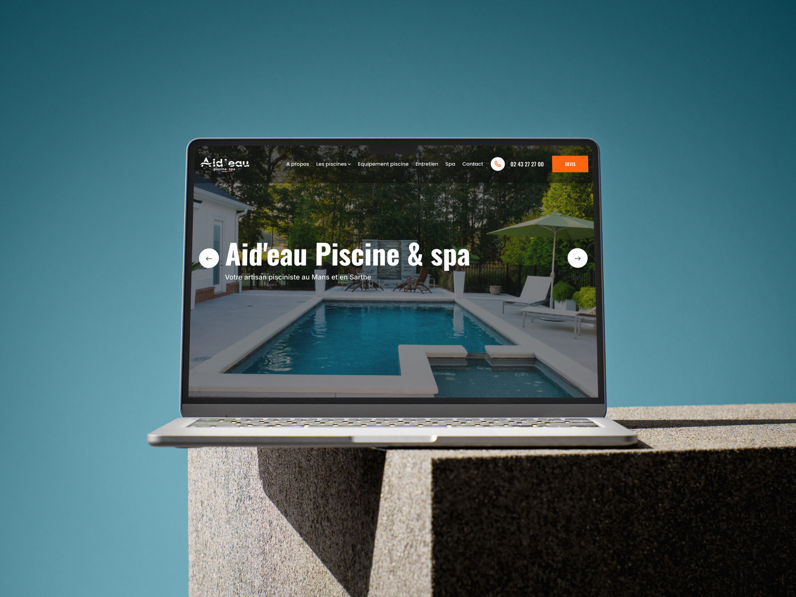 mockup site Aid'eau Piscine &Spa