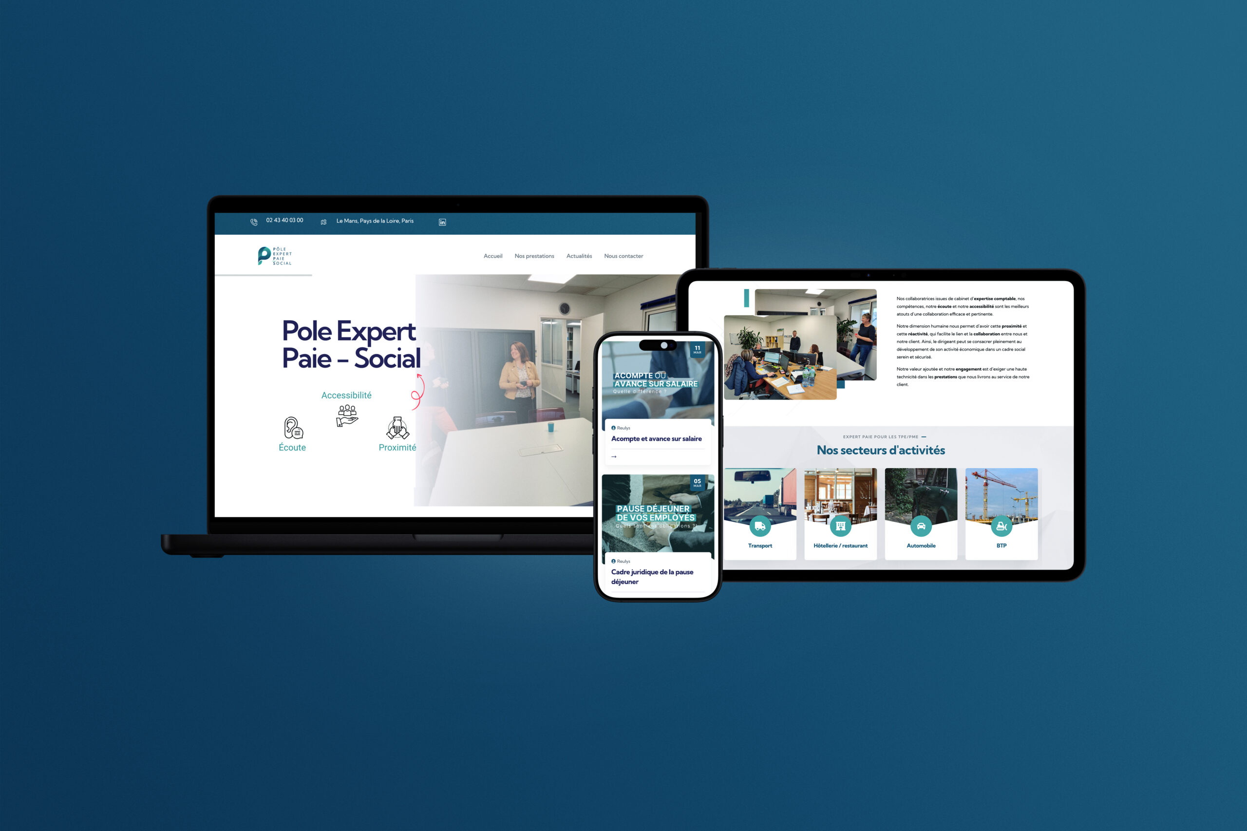 Mockup site Pep's