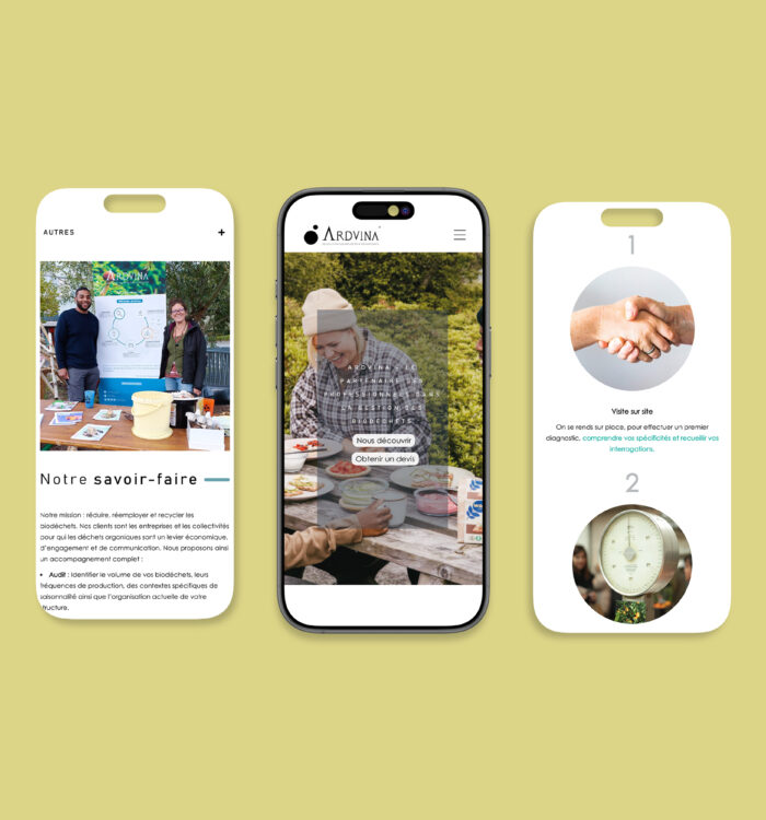 mockup site Ardvina