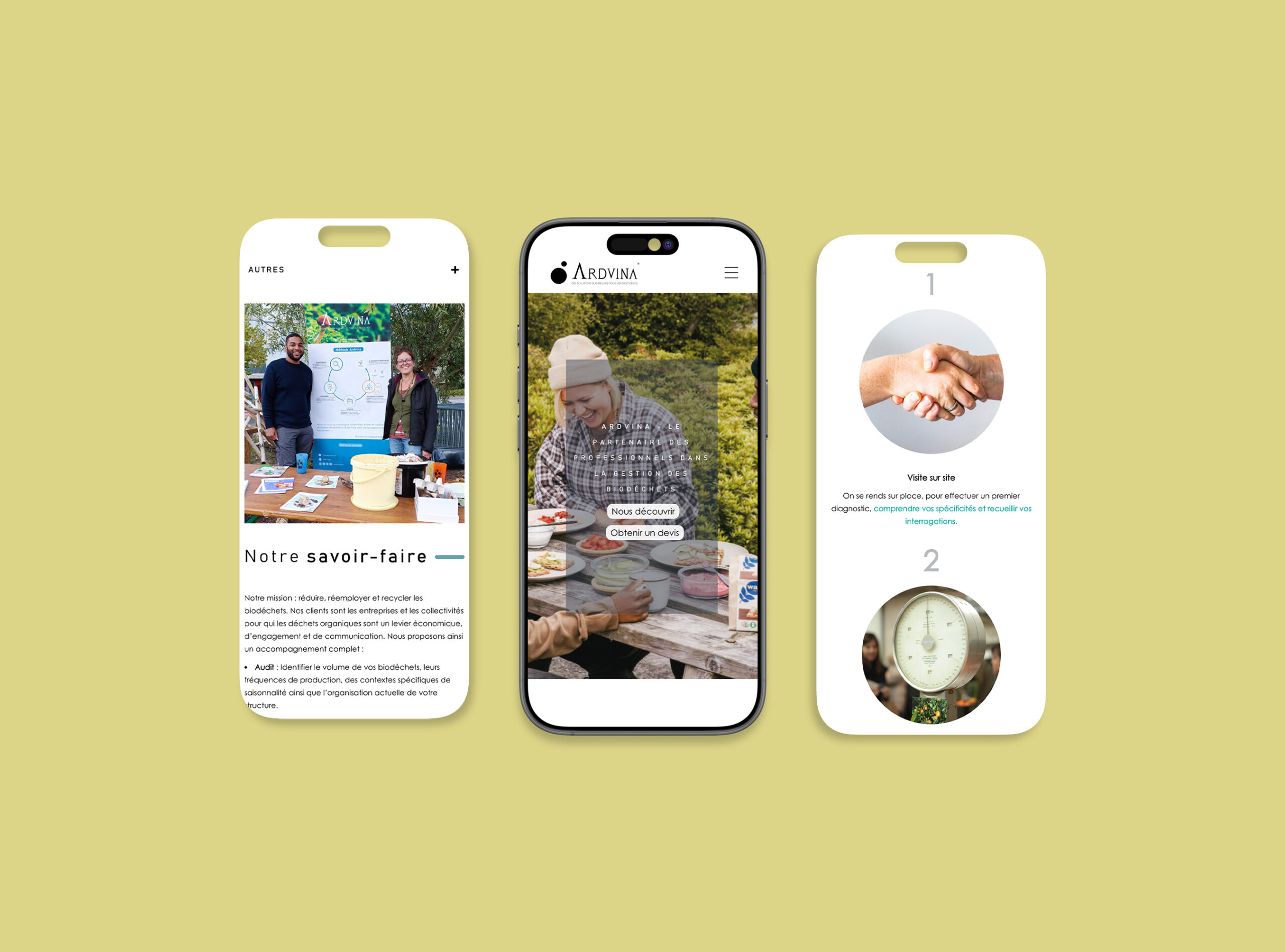 mockup site Ardvina